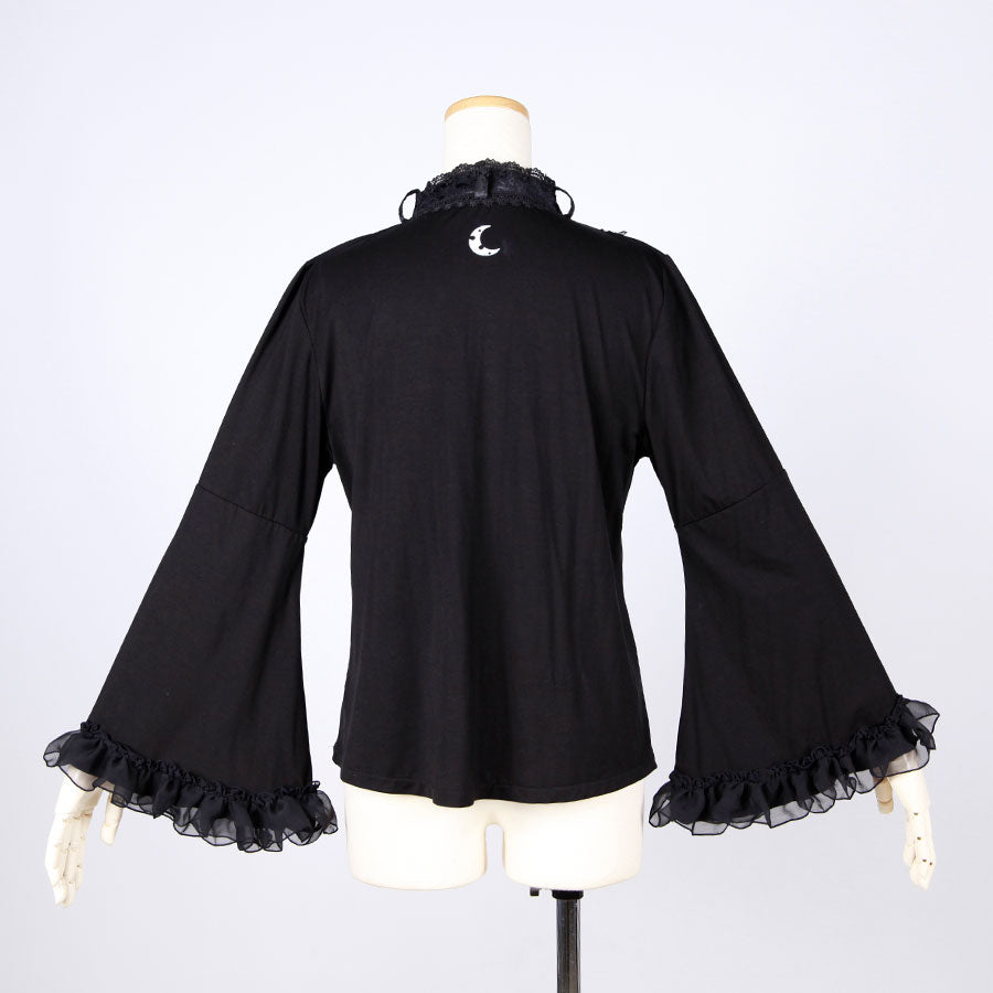 Princess Sleeve Ribbon Tie Top