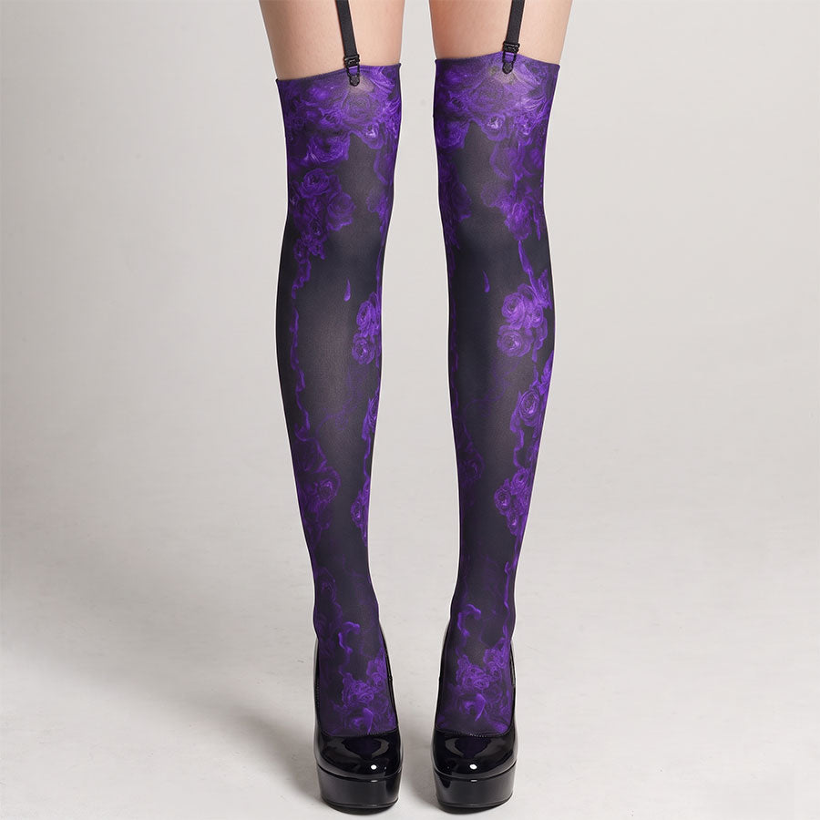 Violet Bloody Rose Overknees