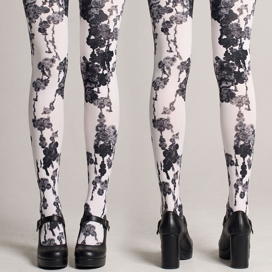 Black Bloody Rose Tights