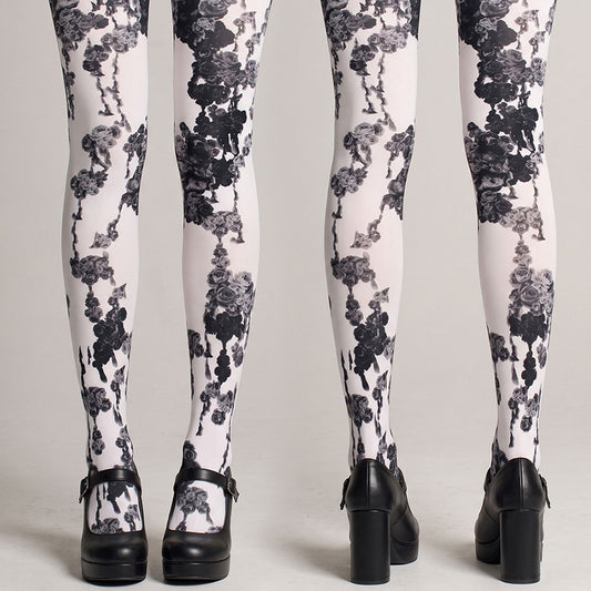 Black Bloody Rose Tights