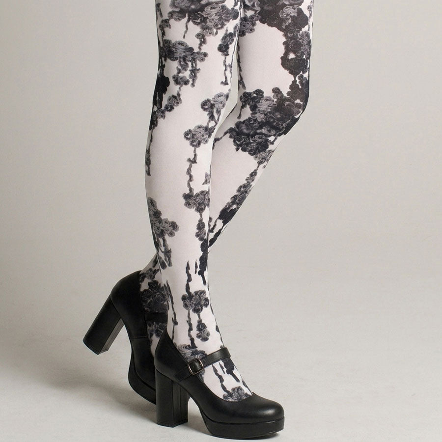 Black Bloody Rose Tights