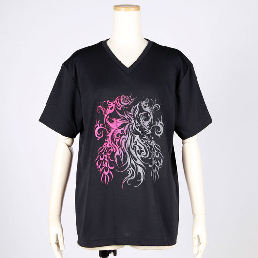 Gradient Crimson V-Neck T-Shirt (4サイズ)
