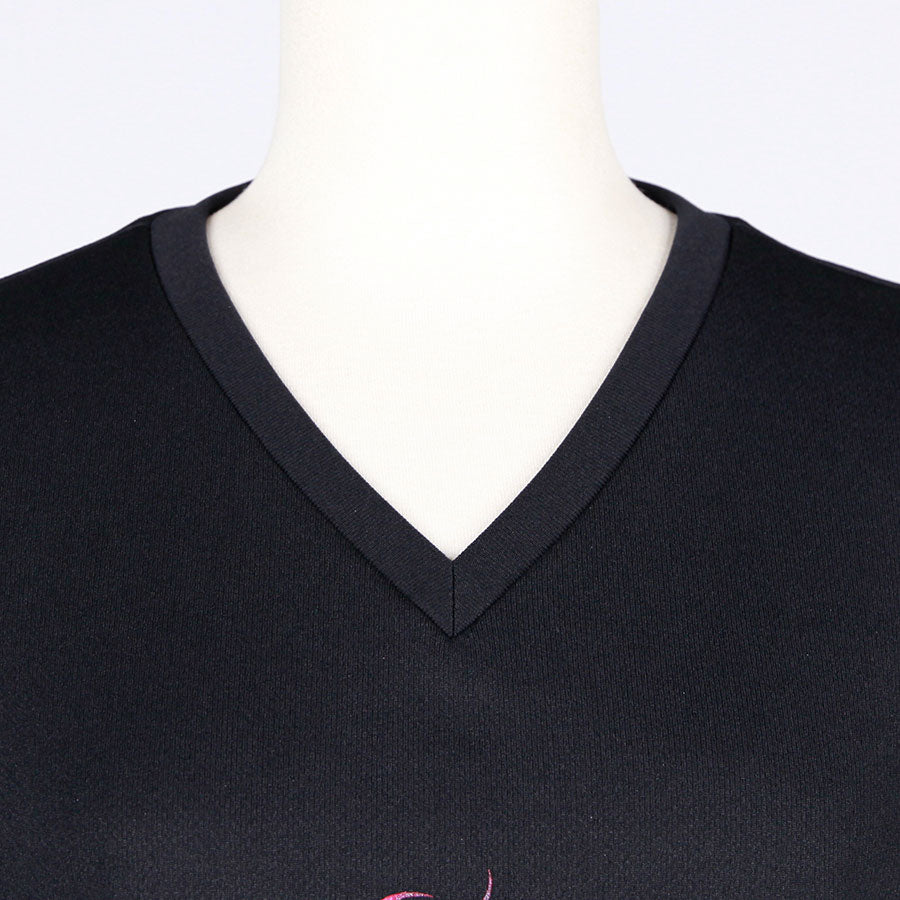 渐变深红色V领T恤（4个尺寸）