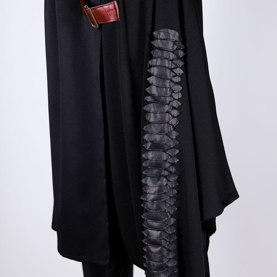 末広鉄腸／Dragon Leather Drape Sarouel Pants