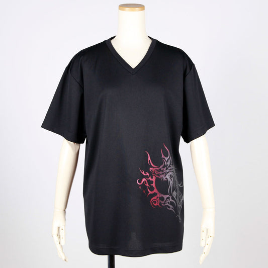 Gradient Crimson V-Neck T-Shirt (4サイズ)