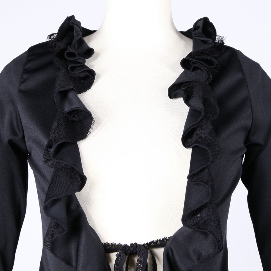 Gothic Lace-Up Long Shrug