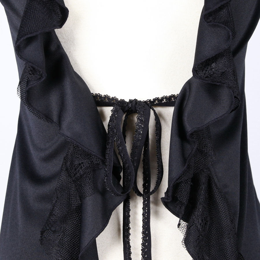 Gothic Lace-Up Long Shrug