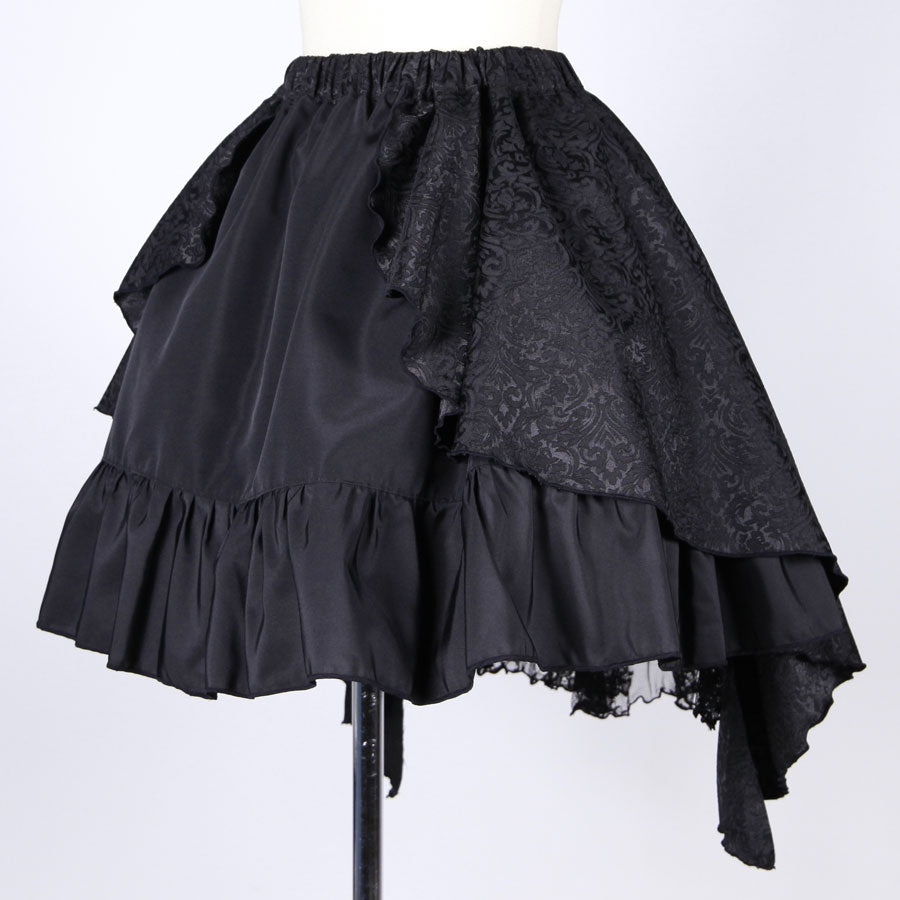 Gothic Swallowtail Jacquard Mini Skirt