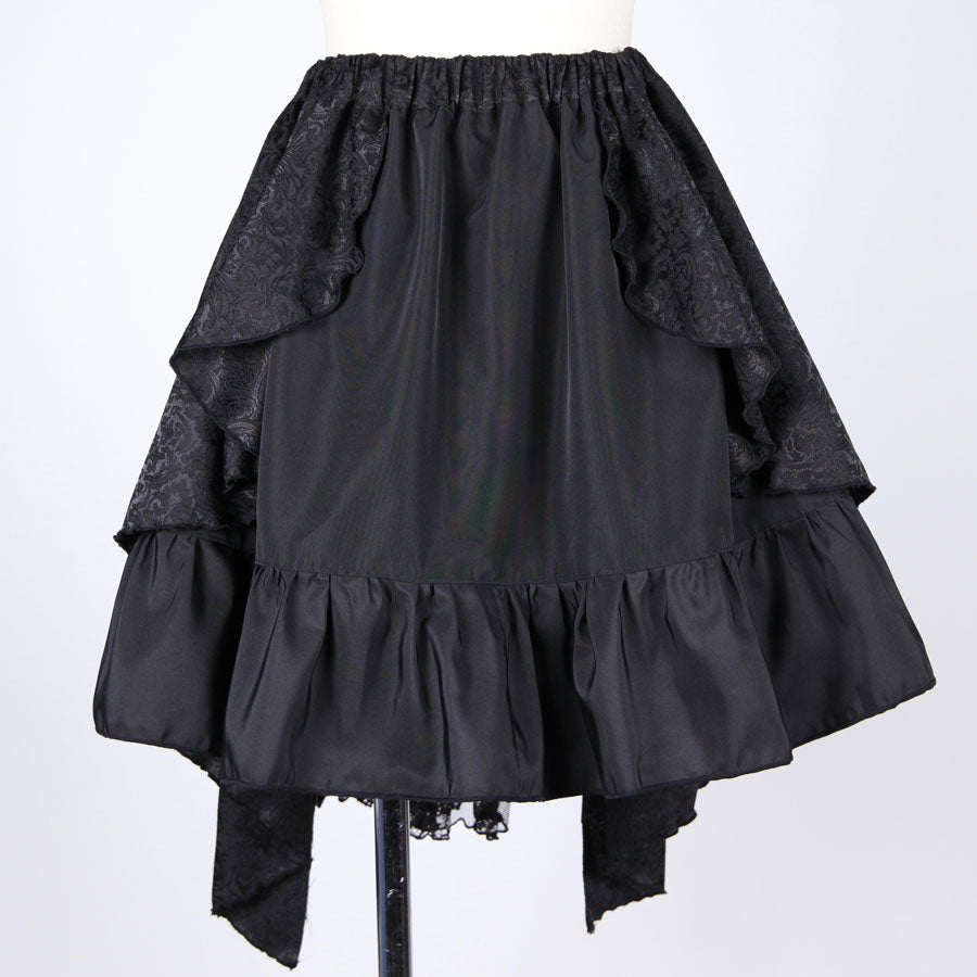 Gothic Swallowtail Jacquard Mini Skirt