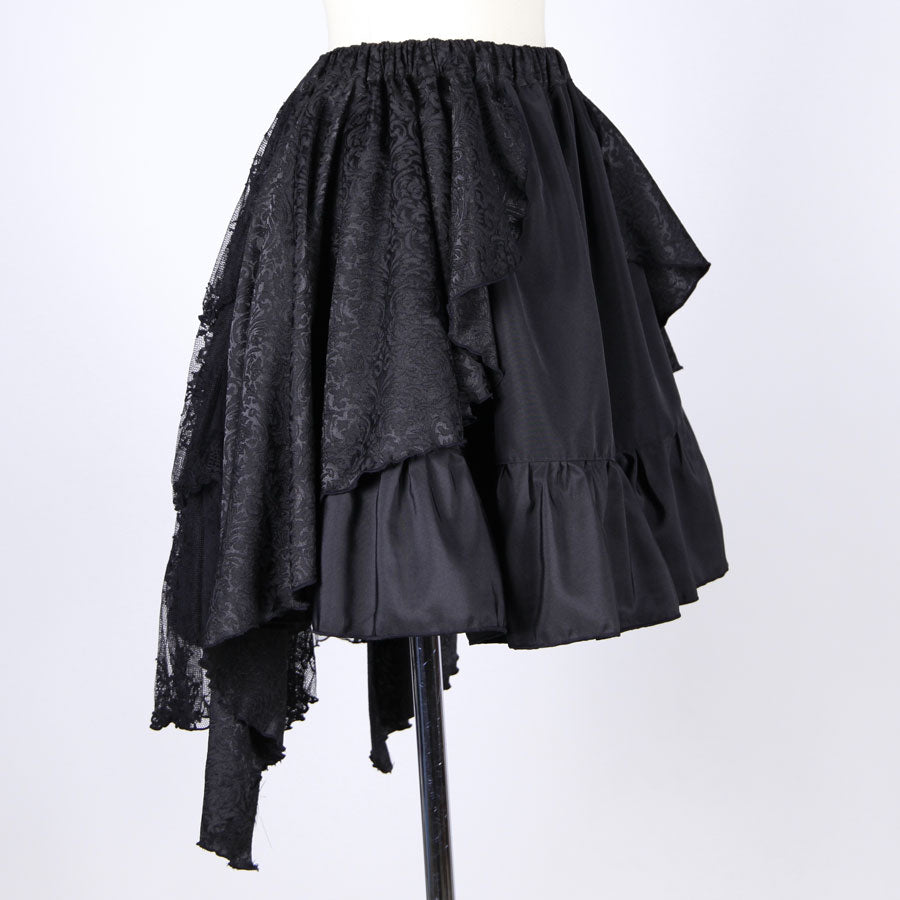 Gothic Swallowtail Jacquard Mini Skirt