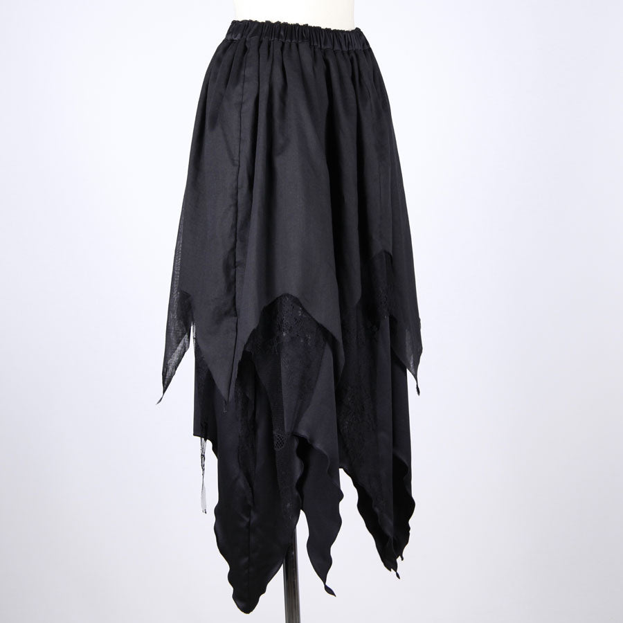 ampire Triple-Layered Damage Lace Skirt