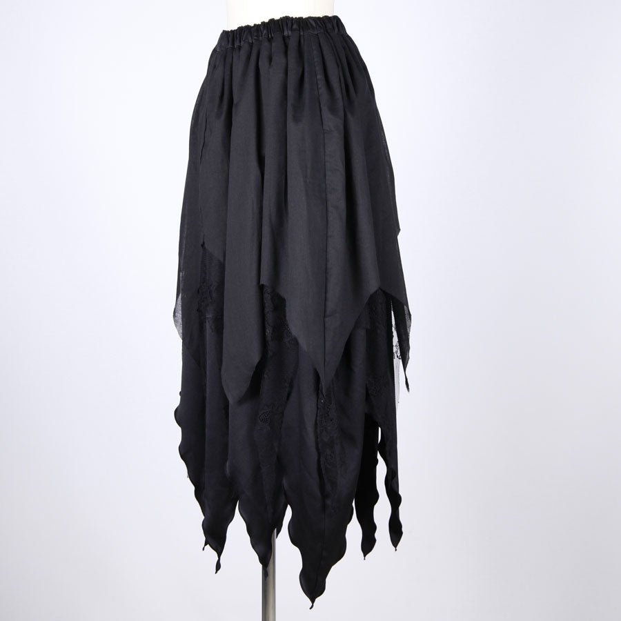 ampire Triple-Layered Damage Lace Skirt