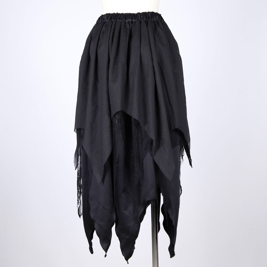 ampire Triple-Layered Damage Lace Skirt