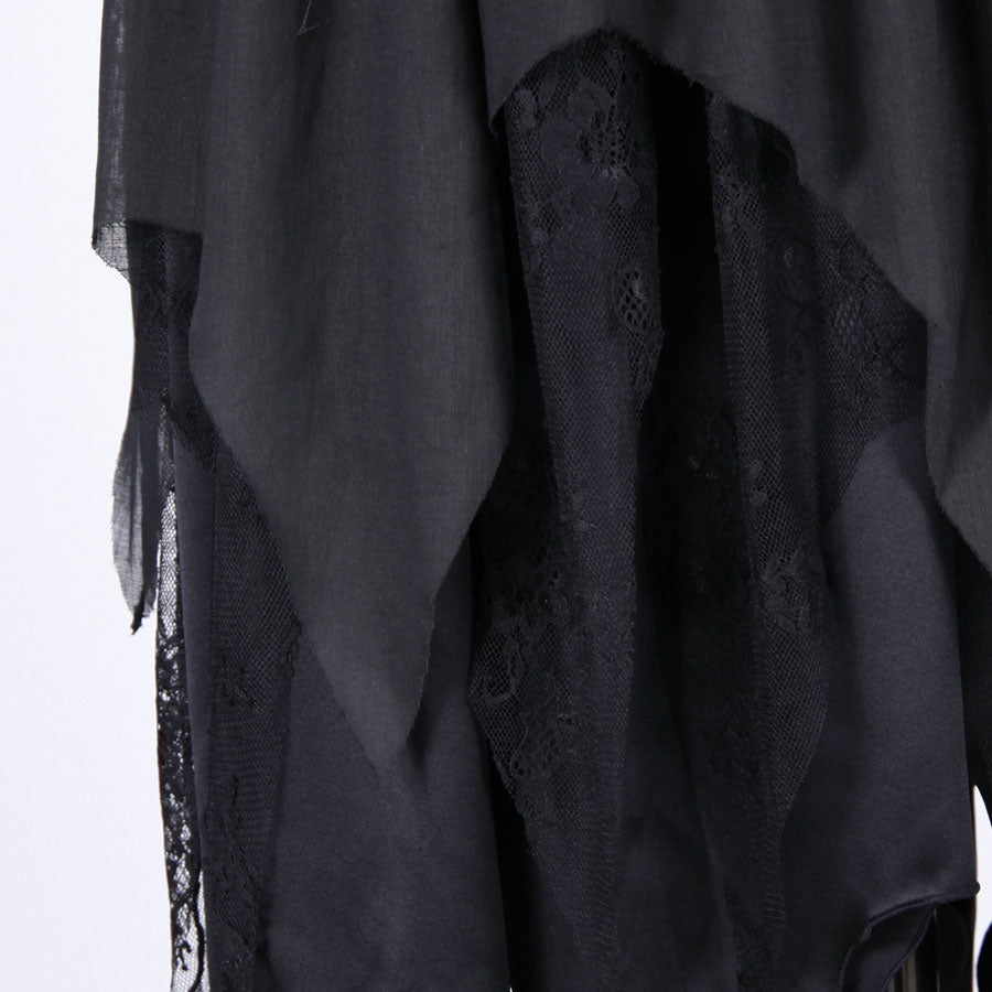 ampire Triple-Layered Damage Lace Skirt