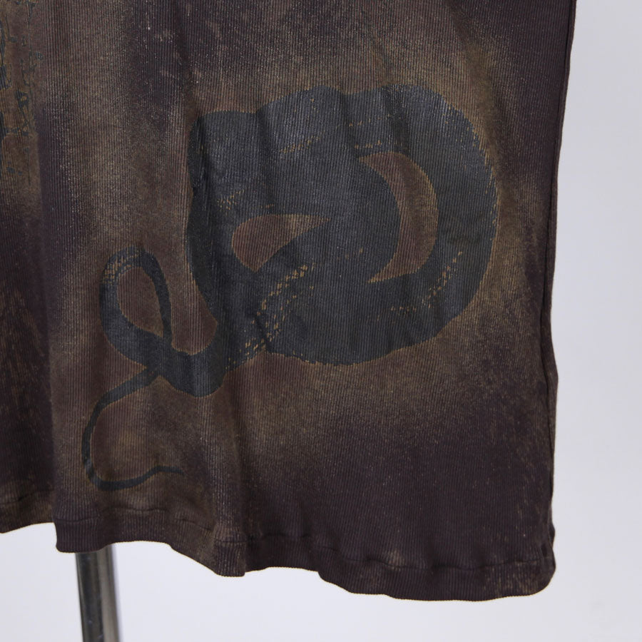 Anarchy Bleached Rib Long Sleeve Tee