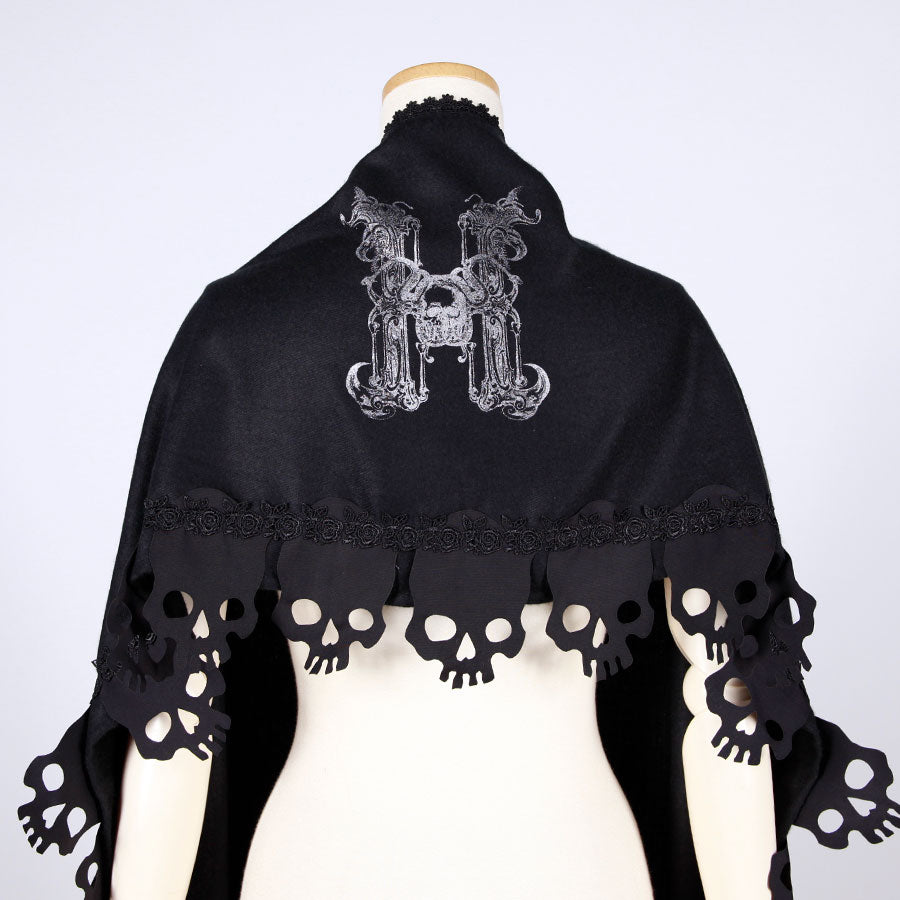 Skull Frill Shawl – h.NAOTO WEBSHOP