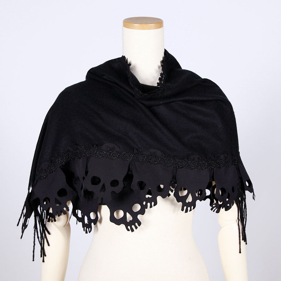 Skull Frill Shawl