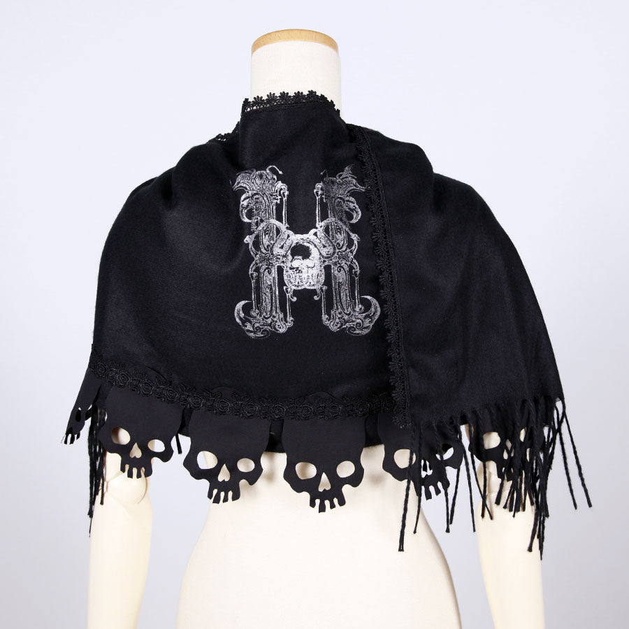 Skull Frill Shawl