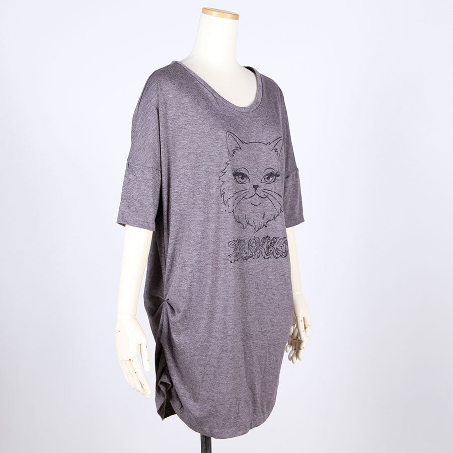 Side Tuck ZUKKO Cat Top / GY