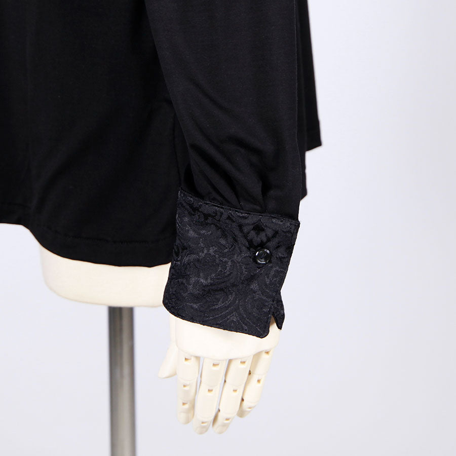 Jacquard Collar Stretch Shirt