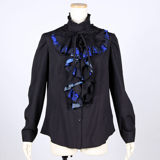Blood Rose Ruffle Blouse