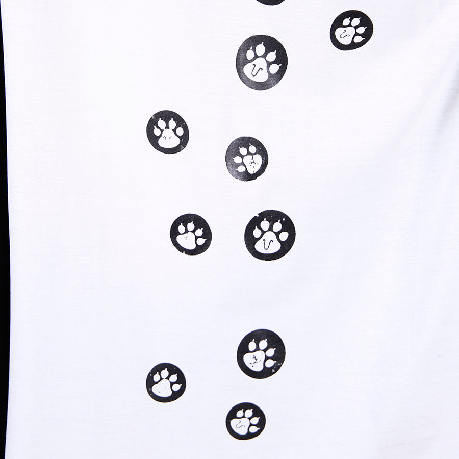 Cat Paw Monochrome Mantle Hoodie