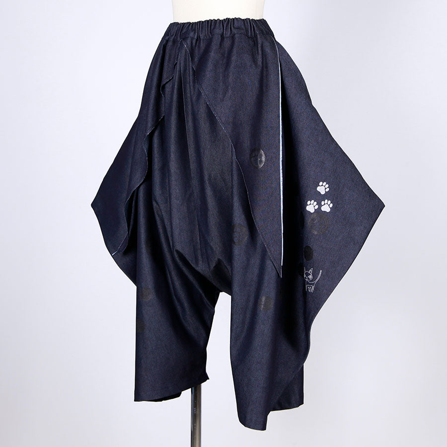 Pawprint Drop Sarouel Denim Pants