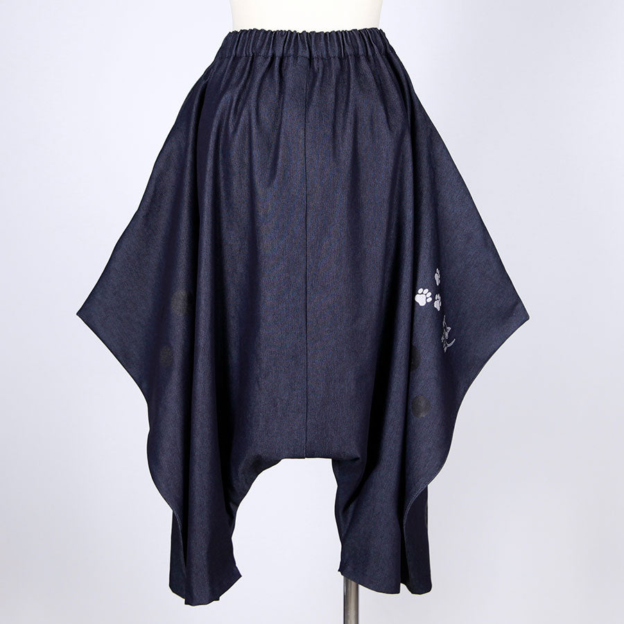 Pawprint Drop Sarouel Denim Pants