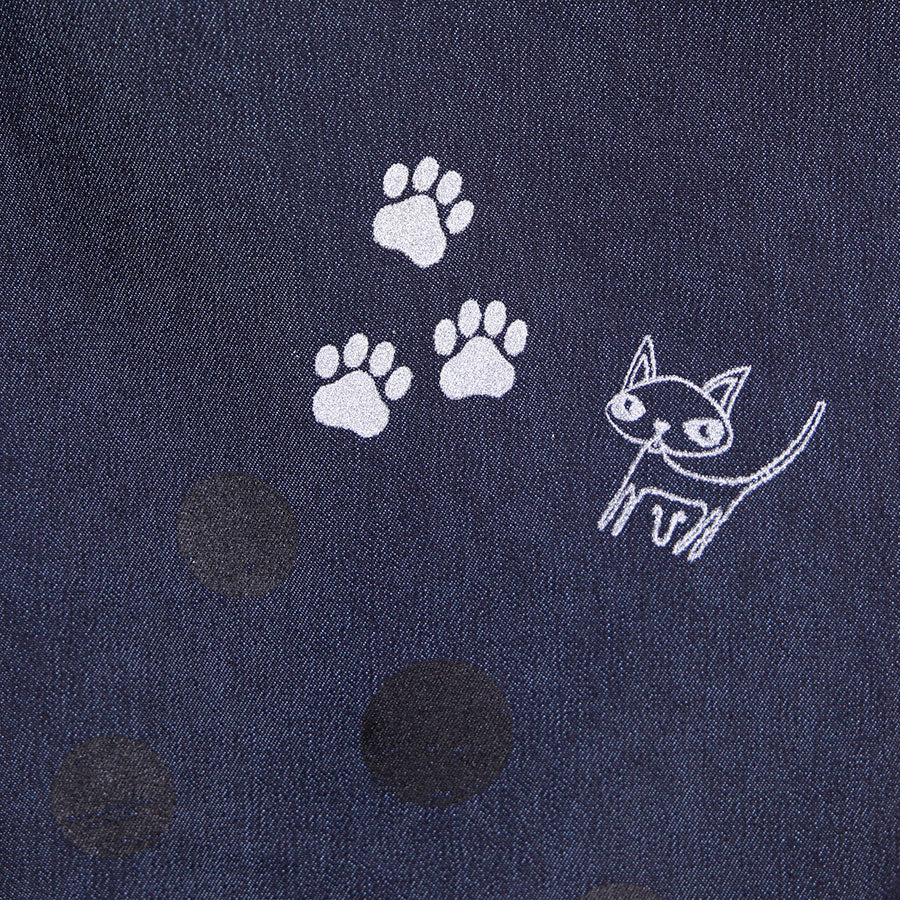 Pawprint Drop Sarouel Denim Pants