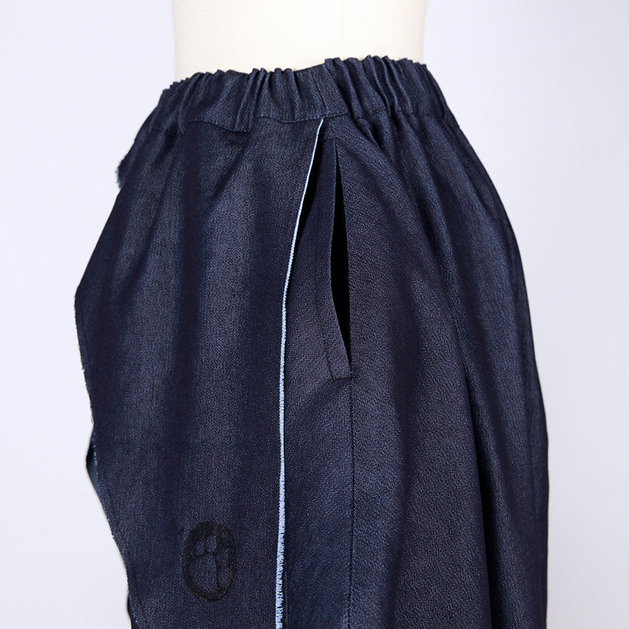 Pawprint Drop Sarouel Denim Pants