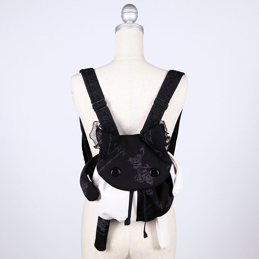 Lovely CAT Frill Backpack / BK-WH