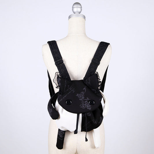 Lovely CAT Frill Backpack / BK-WH