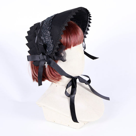 Dragon Leather Gothic Bonnet