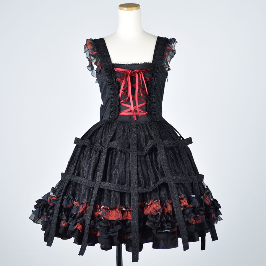 Bloody Rose Bird Cage Dress