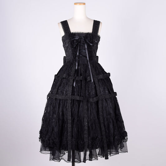 Medium long Rose Bird Cage Dress