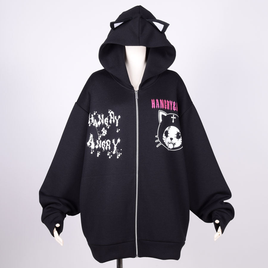 KittyEar ANGRY Hoodie