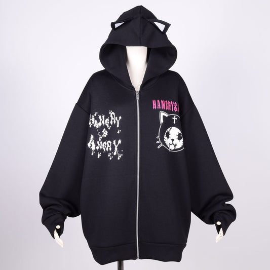KittyEar ANGRY Hoodie