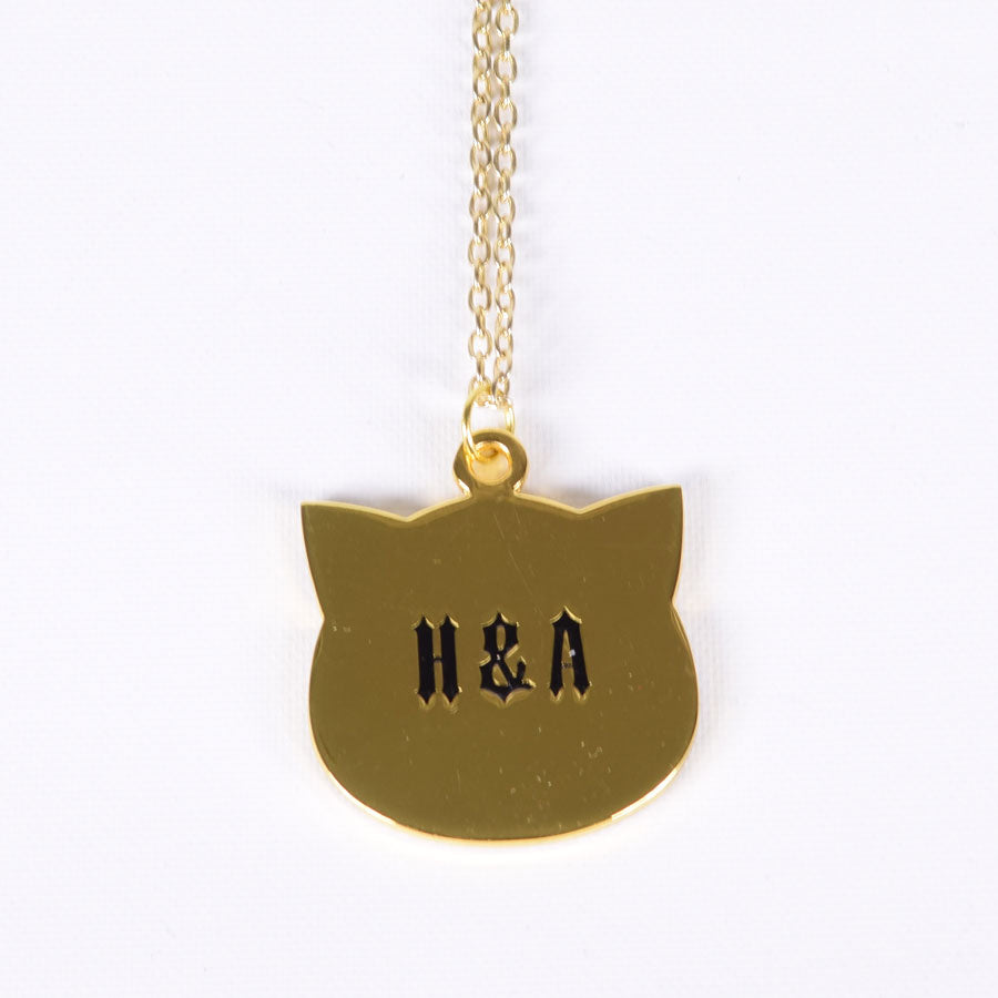 ANGRY Sparkle Cat Necklace