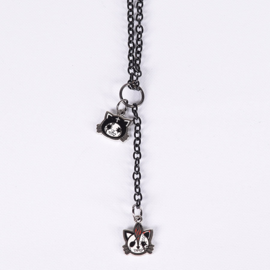 HANGRY & ANGRY Twin Kitty Necklace