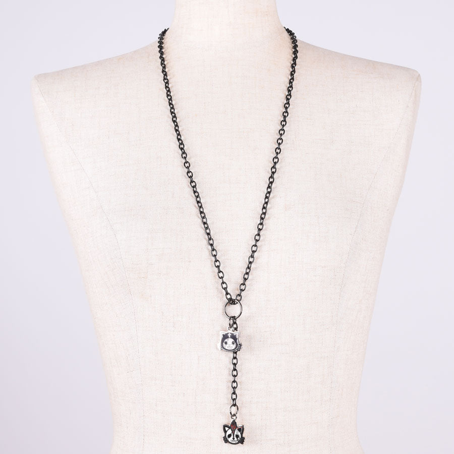 HANGRY & ANGRY Twin Kitty Necklace