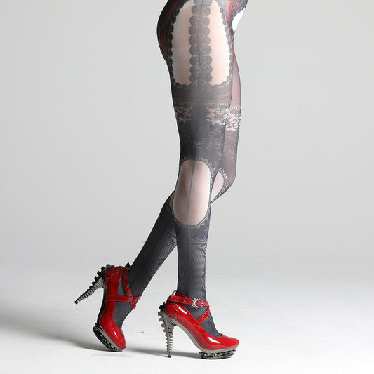 Lace Garter Tights