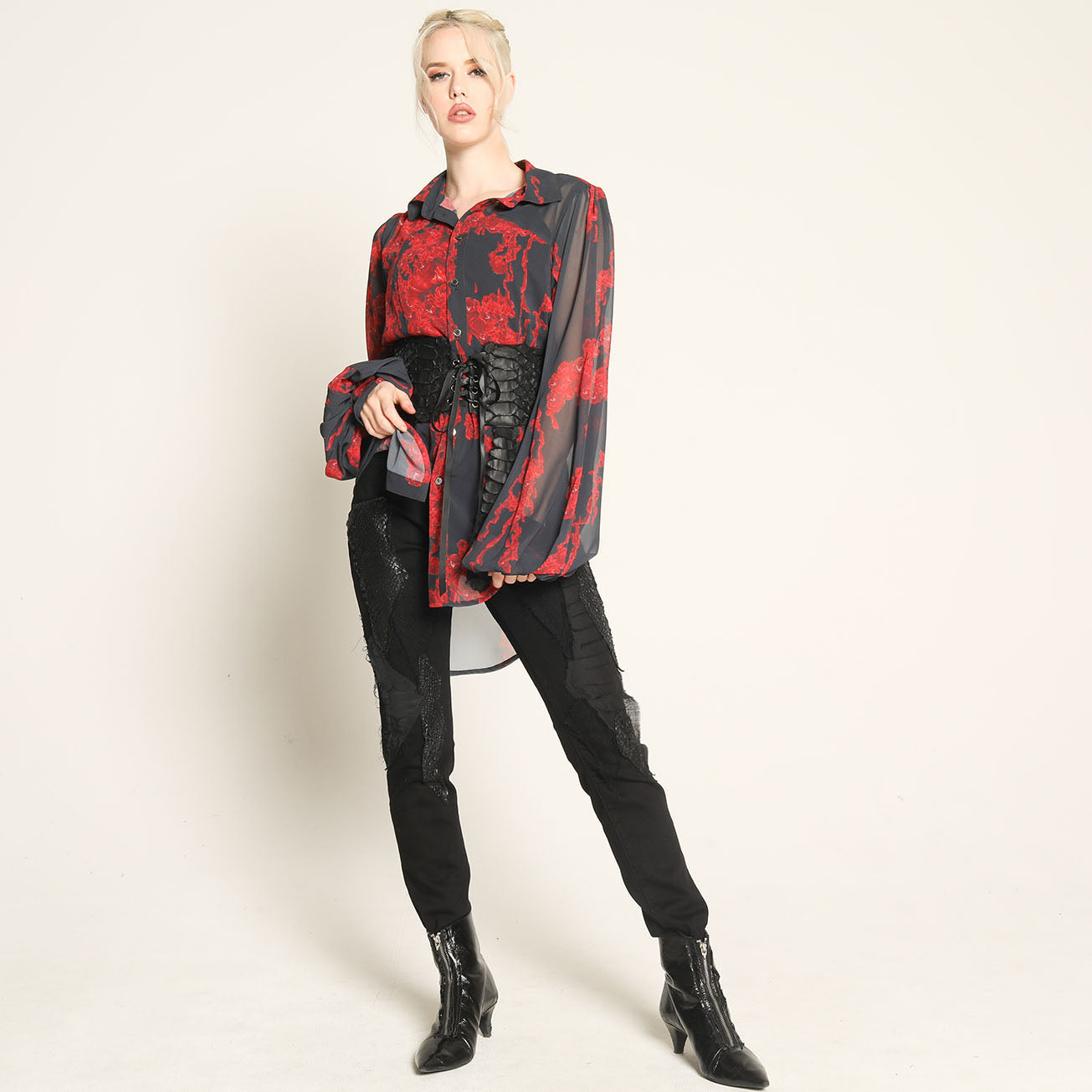 BLOODY ROSE BLOUSE – h.NAOTO WEBSHOP