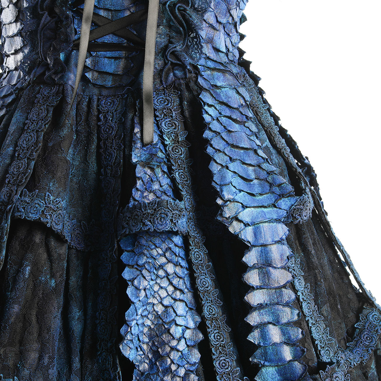 Blue Dragon Bird Cage Dress