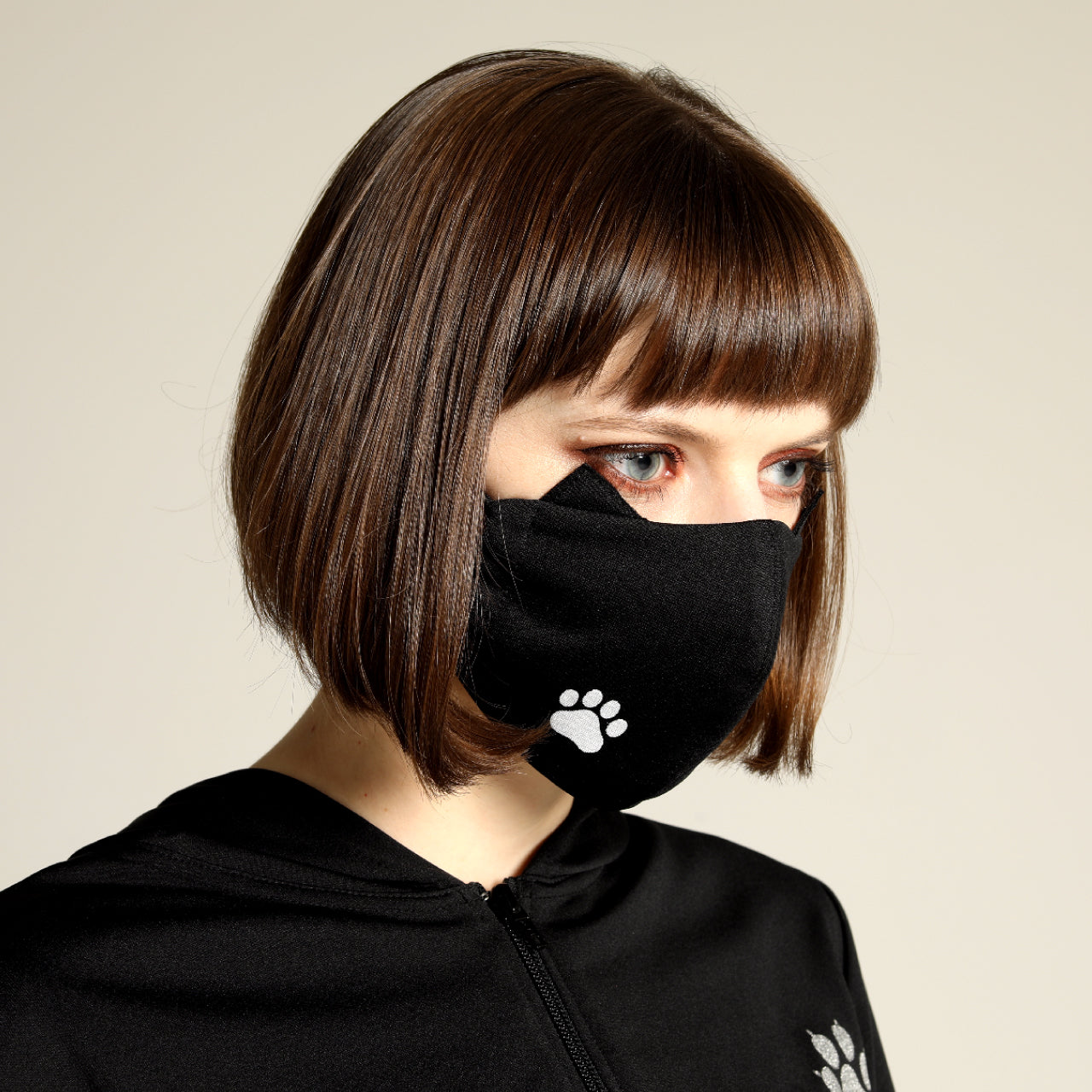 Cat ears ONE footprint MASK WEAR (2サイズ)