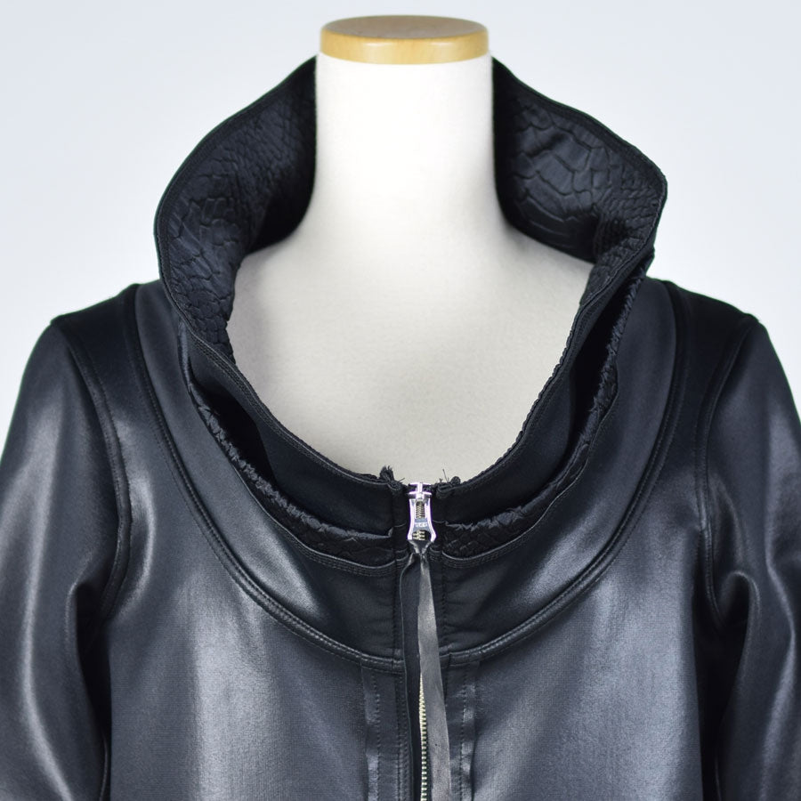 Metal High Neck Blouson