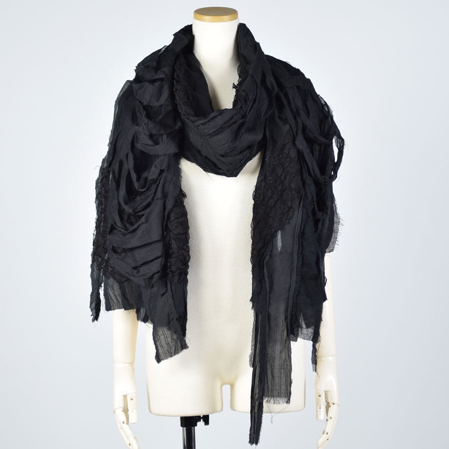 Damage gauze long stole