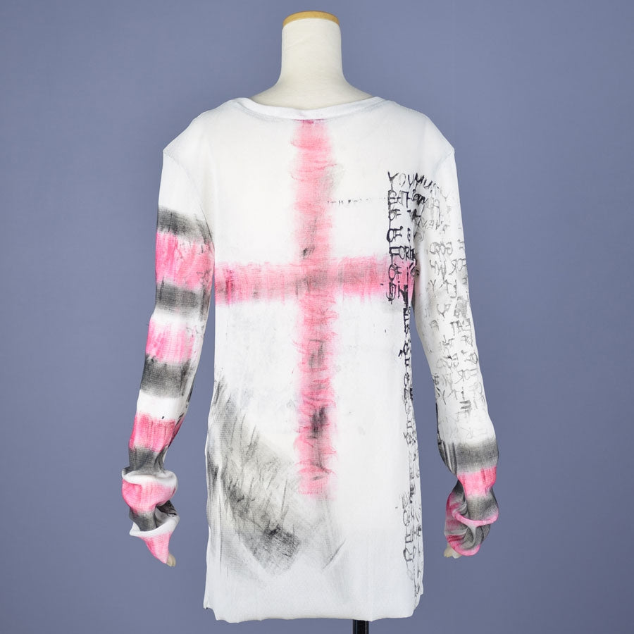 Gauze Knit Painting T-SH