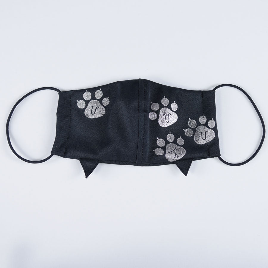 Cat footprint cat ear mask Wear / L