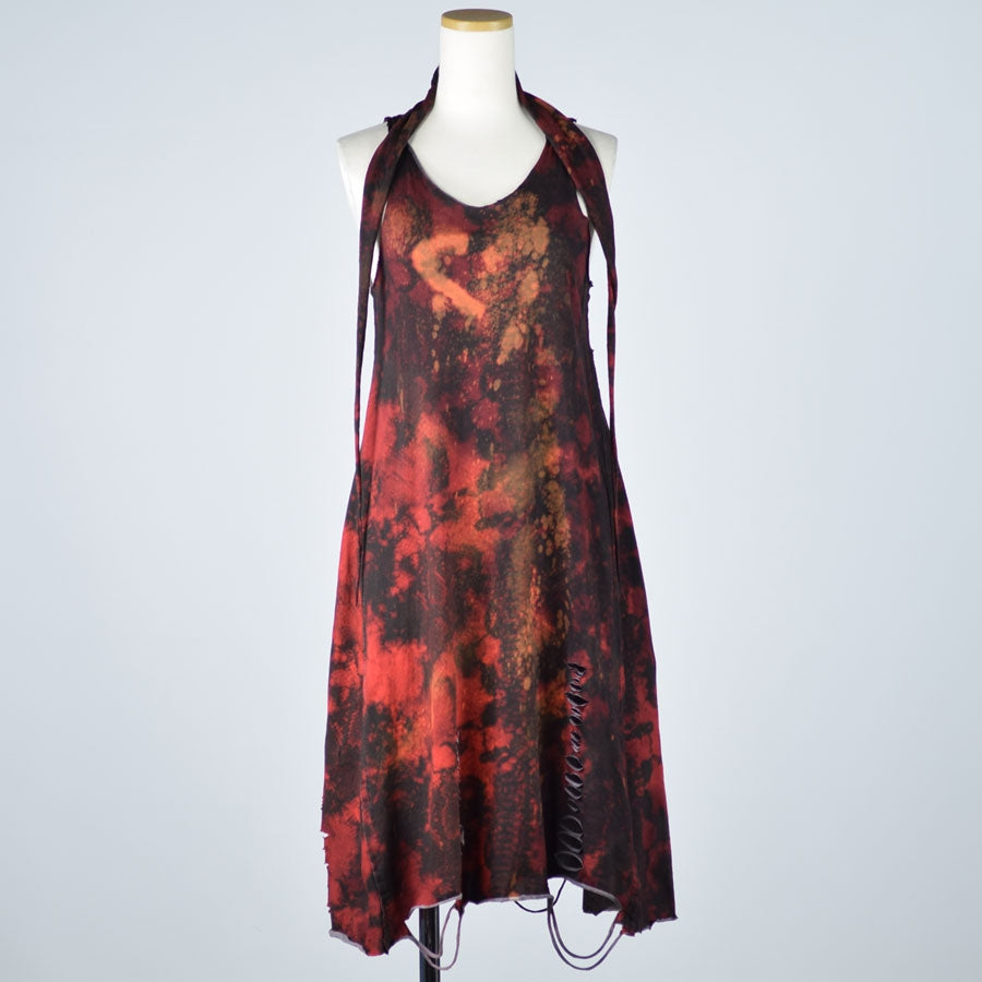 Snake dye damage dress