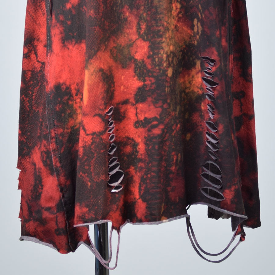 Snake dye damage dress